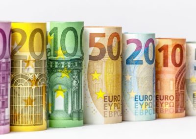 Le banconote e le monete in euro